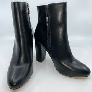 PrettyLittleThing Black Faux Leather Ankle Boot